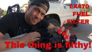 Change out that fuel filter 100serieslandcruiser lx470 [upl. by Osanna]