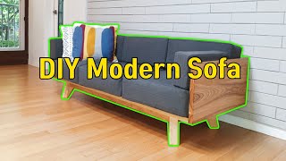 원목 패브릭 소파 만들기 DIY modern sofa [upl. by Aimek]