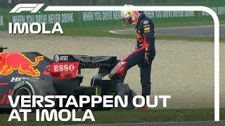 Verstappen Crashes Out of Podium Position After Right Rear Failure  2020 Emilia Romagna Grand Prix [upl. by Lavud449]