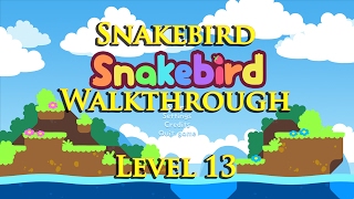 Snakebird Walkthrough  Level 13 [upl. by Blane]