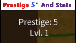 Prestige 5 and Stats  Dragon Ball Z Final Stand [upl. by Arramat242]