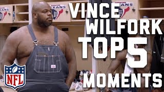 Vince Wilforks Top 5 Moments On amp Off the Field  NFL [upl. by Wiseman]