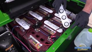 How to Fill Your Electric Golf Car Batteries  Golf Cart Maintenance [upl. by Melonie226]