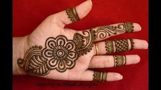 Latest Arabic Henna Designs For Hands Simple Arabic Henna Mehndi DesignsMatroj Mehndi Designs [upl. by Whitver]