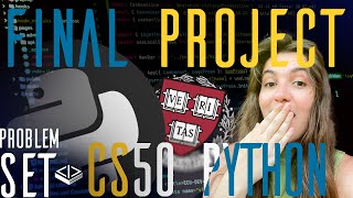 CS50 PYTHON FINAL PROJECT  SOLUTION [upl. by Yartnoed]