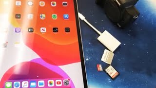 iPad Pro How to Transfer Photos amp Videos from SD Card [upl. by Means]