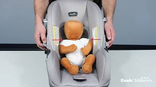 How to use the Evenflo LiteMax infant seat  Cook Childrens [upl. by Inttirb]