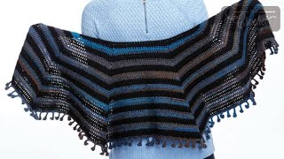 Easy Crochet Casual Shawl [upl. by Manheim]