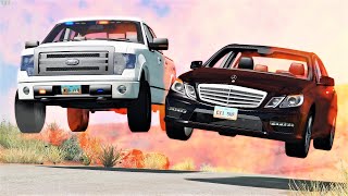 Epic Police Chases amp Crashes 64  BeamNG Drive  CRASHdriven [upl. by Dnamron4]