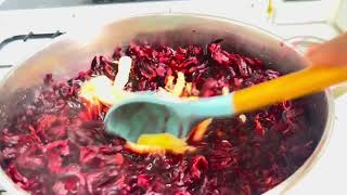 Jamaican sorrel drink immune booster hibiscus drink easy recipe [upl. by Ttimme965]