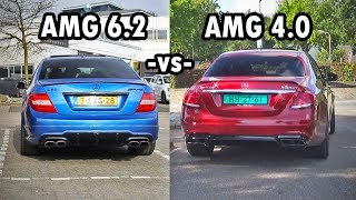 AMG 62 V8 vs AMG 40 V8 Sound Comparison [upl. by Iver]