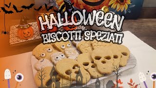 BISCOTTI DI HALLOWEEN  FROLLA SPEZIATA 🎃👻 [upl. by Goerke389]