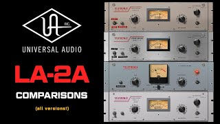 UAD LA2A Compressor Comparison ALL Four Versions [upl. by Cramer]