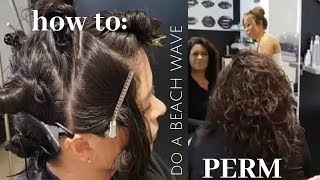 how to do a BEACH WAVE PERM [upl. by Pierce]