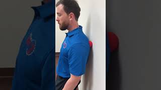 Rotator cuff muscle infraspinatus self massage with ball [upl. by Sievert]