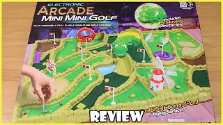 Electronic Arcade Mini Mini Golf Review  Board Game Night [upl. by Hammer]