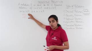 Class 12th – Transitive Relation  Relation and Functions  Tutorials Point [upl. by Tirzah221]