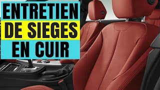 COMMENT NETTOYER DES SIÈGES EN CUIR DE VOITURE TUTORIEL [upl. by Dyrraj]