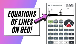 Find GED Equations of Lines – EASILY [upl. by Kelly]