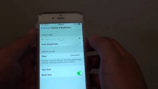 iPhone 6 How to Enable  Disable Auto Brightness [upl. by Ennayd]