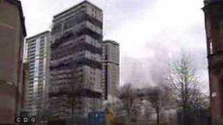 Controlled Group blast flats in Gorbals [upl. by Ledairam]