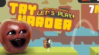 Annoying Orange  Midget Apple Plays Try Harder RAGEQUIT [upl. by Banquer]