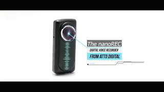 nanoREC  mini voice recorder  by atto digital [upl. by Brote]