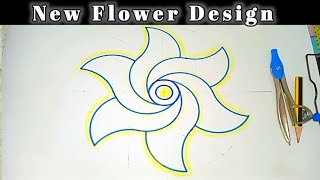 New Pop Flower Ceiling Design Tutorial  Plus Minus Pop Design  Drawing By Ar Pop Design [upl. by Fleisher5]