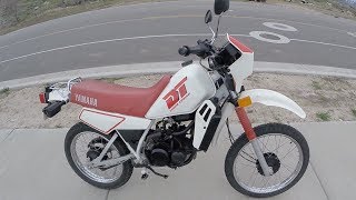 Yamaha DT50 Test Ride amp Top Speed Run 1988 model [upl. by Haididej574]