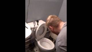 Guy eats turd from toilet [upl. by Kenyon408]