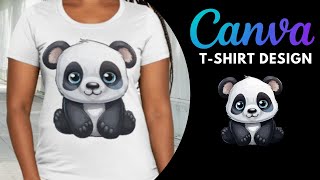 TShirt Design Tutorial With Canva [upl. by Kelci981]