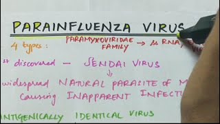 Parainfluenza virus  Microbiology  Handwritten notes [upl. by Ailemaj]