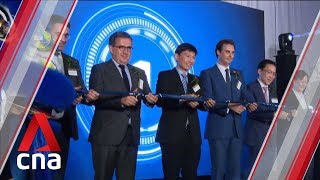 Bollore opens hightech warehouse in Singapore [upl. by Surad]