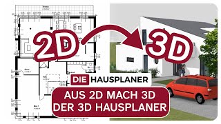 Aus 2D mach 3D  das Hausmodell für den 3D Hausplaner [upl. by Marcin719]