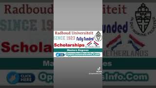 Radboud University Scholarships in Netherlands 20252026 Fully Funded [upl. by Aicenaj]