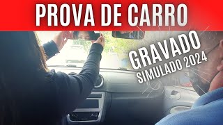 Exame Gravado  Prova de Carro da Autoescola  Simulado 2024 [upl. by Elson646]