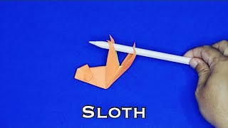 How to make origami sloth easy step by step tutorial [upl. by Ardelis]