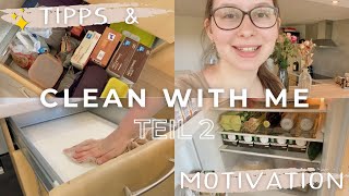 CLEAN WITH ME deutsch 2021 Küche aufräumen und ausmisten  Ordnung halten  Tipps amp Motivation 22 [upl. by Atoked450]