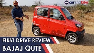 Bajaj Qute  First Drive Review  Expected Price Specifications Features Mileage  carandbike [upl. by Dinny]