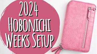 2024 Hobonichi Weeks Setup  Wallet Planner [upl. by Kondon]