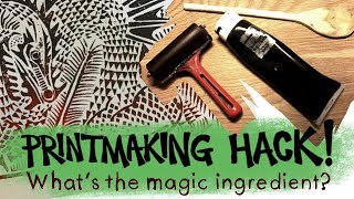 A hack for printmaking I LOVE this printing technique [upl. by Eseyt159]