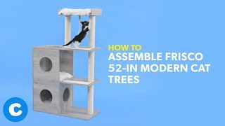 How to Build Frisco 52Inch Modern Cat Trees  Chewy [upl. by Ciryl670]