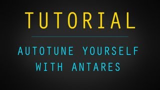 How to AutoTune Yourself with Audacity using Antares [upl. by Kcire585]