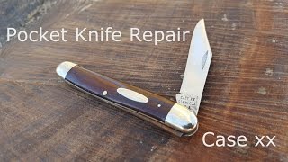 1960s Case Pocket Knife Restoration Broken Backspring [upl. by Macleod198]