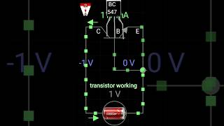 BC547 TRANSISTOR WORKING ANIMATED SHORT VIDEO technology electronic electronic experiment [upl. by Agan]