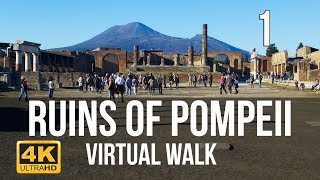 Pompeii Walking Tour in 4K Part 1 [upl. by Yvette]