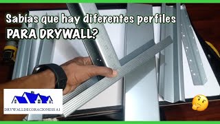 MATERIALES BÁSICOS para DRYWALL perfiles Parantes y Rieles sabías que hay diferentes medidas [upl. by Ellette406]