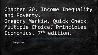 Chapter 20 Quick Check Multiple Choice Income Inequality and Poverty [upl. by Dey]