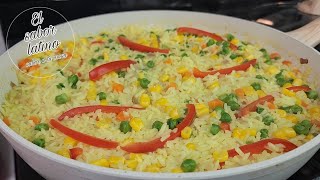 🔴Como Hacer un Delicioso Arroz a la Jardinera Fácil y Rico💥 [upl. by Christy]