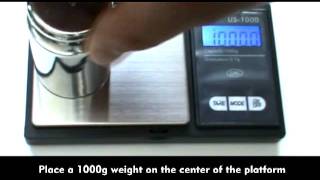 How to Calibrate the US1000 Digital Scale  USBALANCE [upl. by Alden]